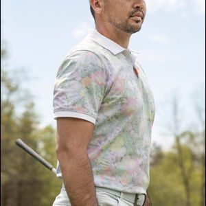 NIKE JASON DAY 2019 FLORAL POLO GOLF SHIRT SIZE MT